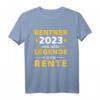 Rentner 2023 echte Legende geht in Rente T-Shirt für Opa & Oma - Ruhestand Geschenk für Rentner und Pensionäre