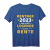 Rentner 2023 echte Legende geht in Rente T-Shirt für Opa & Oma - Ruhestand Geschenk für Rentner und Pensionäre