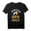Stolzer Opa Einer Wundervollen Enkelin - Lustiges Opa T-Shirt mit Baby-Design für neue Großväter