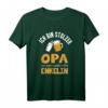 Stolzer Opa Einer Wundervollen Enkelin - Lustiges Opa T-Shirt mit Baby-Design für neue Großväter