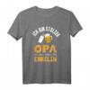 Stolzer Opa Einer Wundervollen Enkelin - Lustiges Opa T-Shirt mit Baby-Design für neue Großväter