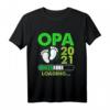 Herren Opa 2021 Loading T-Shirt – Werdender Opa Geschenk zur Babyparty & Schwangerschaftsverkündung