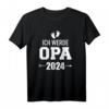 Ich werde Opa 2024 Schwangerschaft verkünden T-Shirt – Personalisiertes Geschenk für die Babyankündigung