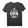 Ich werde Opa 2024 Schwangerschaft verkünden T-Shirt – Personalisiertes Geschenk für die Babyankündigung