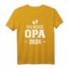 Ich werde Opa 2024 Schwangerschaft verkünden T-Shirt – Personalisiertes Geschenk für die Babyankündigung