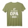 Ich werde Opa 2024 Schwangerschaft verkünden T-Shirt – Personalisiertes Geschenk für die Babyankündigung