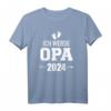Ich werde Opa 2024 Schwangerschaft verkünden T-Shirt – Personalisiertes Geschenk für die Babyankündigung