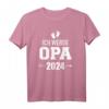 Ich werde Opa 2024 Schwangerschaft verkünden T-Shirt – Personalisiertes Geschenk für die Babyankündigung