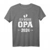 Ich werde Opa 2024 Schwangerschaft verkünden T-Shirt – Personalisiertes Geschenk für die Babyankündigung