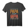 Ich hab zwei Titel Papa und Opa | Lustiges Opa T-Shirt als Geschenkidee zum Geburtstag, Jubiläum, Vatertag & Weihnachten