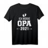 Ich werde Opa 2021 T-Shirt - Klassisches Geschenk für zukünftige Großväter und Opas, die Familie erwarten