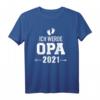 Ich werde Opa 2021 T-Shirt - Klassisches Geschenk für zukünftige Großväter und Opas, die Familie erwarten