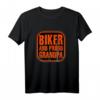 Stolzer Opa und Biker Spruch T-Shirt - Cooles Geschenk für Großväter, Rocker und Fahrradfahrer mit Enkel