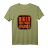 Stolzer Opa und Biker Spruch T-Shirt - Cooles Geschenk für Großväter, Rocker und Fahrradfahrer mit Enkel