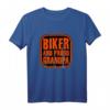 Stolzer Opa und Biker Spruch T-Shirt - Cooles Geschenk für Großväter, Rocker und Fahrradfahrer mit Enkel