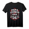 Papa weiß viel aber Opa weiß alles T-Shirt – Perfektes Geschenk zum Geburtstag & Weihnachten für stolzen Opa und Enkelkinder