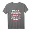 Papa weiß viel aber Opa weiß alles T-Shirt – Perfektes Geschenk zum Geburtstag & Weihnachten für stolzen Opa und Enkelkinder