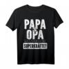 Herren Vatertag Herrentagsgeschenk: Meine Superkräfte Papa Und Opa T-Shirt - Persönliches Geschenk für Vater & Großvater zum Papatag, Männertag & Vatertag
