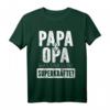 Herren Vatertag Herrentagsgeschenk: Meine Superkräfte Papa Und Opa T-Shirt - Persönliches Geschenk für Vater & Großvater zum Papatag, Männertag & Vatertag