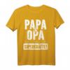 Herren Vatertag Herrentagsgeschenk: Meine Superkräfte Papa Und Opa T-Shirt - Persönliches Geschenk für Vater & Großvater zum Papatag, Männertag & Vatertag