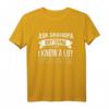 Herren Ask Grandpa Anything Lustiges Frag Opa Geschenk T-Shirt – Perfekt für Geburtstag, Vatertag & Weihnachten für Großväter ab 60, 70, 80