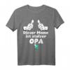 Stolzes Opa T-Shirt - Lustiges Geschenk zur Geburt, Weihnachten & Geburtstag für Großeltern, Paten & Verwandte