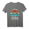 Superopa Superheld Vatertag Geschenk für Großväter - Bester Opa T-Shirt & Geburtstagsgeschenk von Enkelkindern