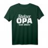 Stolzer Opa seit 2021 T-Shirt – Geschenk für angehende Großväter, Enkelkinder und Familienerwartungen