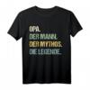 Lustiges Opa T-Shirt mit Spruch 'Der Mann. Der Mythos. Die Legende.' – Perfektes Geschenk zum Geburtstag, Weihnachten & für werdende Großväter