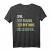 Lustiges Opa T-Shirt mit Spruch 'Der Mann. Der Mythos. Die Legende.' – Perfektes Geschenk zum Geburtstag, Weihnachten & für werdende Großväter