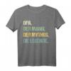 Lustiges Opa T-Shirt mit Spruch 'Der Mann. Der Mythos. Die Legende.' – Perfektes Geschenk zum Geburtstag, Weihnachten & für werdende Großväter