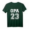 Opa 2023 Schwangerschaft Verkünden T-Shirt – Personalisiertes Geschenk zur Babyankündigung für Großväter