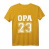 Opa 2023 Schwangerschaft Verkünden T-Shirt – Personalisiertes Geschenk zur Babyankündigung für Großväter