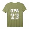 Opa 2023 Schwangerschaft Verkünden T-Shirt – Personalisiertes Geschenk zur Babyankündigung für Großväter
