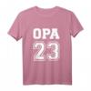 Opa 2023 Schwangerschaft Verkünden T-Shirt – Personalisiertes Geschenk zur Babyankündigung für Großväter