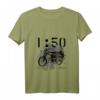 Damen 1:50 Benzin Im Blut Simson S51 T-Shirt mit V-Ausschnitt - Nostalgisches Mopedfahrer Motiv für Geburtstag & Schrauberfans