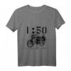 Damen 1:50 Benzin Im Blut Simson S51 T-Shirt mit V-Ausschnitt - Nostalgisches Mopedfahrer Motiv für Geburtstag & Schrauberfans