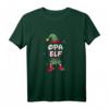 Opa Elfe Weihnachtsoutfit Partnerlook Geschenk - Festliches Weihnachts-T-Shirt mit Elfenhut, Socken & Schneeflocken für die Feiertage