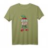 Opa Elfe Weihnachtsoutfit Partnerlook Geschenk - Festliches Weihnachts-T-Shirt mit Elfenhut, Socken & Schneeflocken für die Feiertage