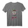 Opa Elfe Weihnachtsoutfit Partnerlook Geschenk - Festliches Weihnachts-T-Shirt mit Elfenhut, Socken & Schneeflocken für die Feiertage