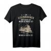 Eisenbahn Dampflok Männer Lokomotiven Züge Modellbahn T-Shirt - Witziges Lokführer Motiv für Eisenbahner, Rentner & Modellbauer