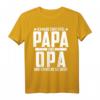 Ich Habe Zwei Titel Papa Und Opa T-Shirt - Lustiges Geschenk für Großväter zu Geburtstagen, Weihnachten & Feiertagen