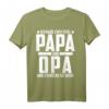 Ich Habe Zwei Titel Papa Und Opa T-Shirt - Lustiges Geschenk für Großväter zu Geburtstagen, Weihnachten & Feiertagen