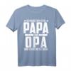 Ich Habe Zwei Titel Papa Und Opa T-Shirt - Lustiges Geschenk für Großväter zu Geburtstagen, Weihnachten & Feiertagen
