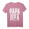 Ich Habe Zwei Titel Papa Und Opa T-Shirt - Lustiges Geschenk für Großväter zu Geburtstagen, Weihnachten & Feiertagen