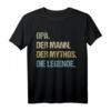 Vatertag Shirt Opa T-Shirt - Lustiges Geschenk mit Spruch für den besten Großvater, Weihnachten & Geburtstag