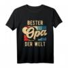 Bester Opa der Welt Retro Geschenk für den besten Opi T-Shirt – Lustiges & stolzes Opas T-Shirt für Vatertag, Geburtstag & Familienfest