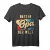 Bester Opa der Welt Retro Geschenk für den besten Opi T-Shirt – Lustiges & stolzes Opas T-Shirt für Vatertag, Geburtstag & Familienfest