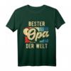 Bester Opa der Welt Retro Geschenk für den besten Opi T-Shirt – Lustiges & stolzes Opas T-Shirt für Vatertag, Geburtstag & Familienfest