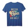 Bester Opa der Welt Retro Geschenk für den besten Opi T-Shirt – Lustiges & stolzes Opas T-Shirt für Vatertag, Geburtstag & Familienfest